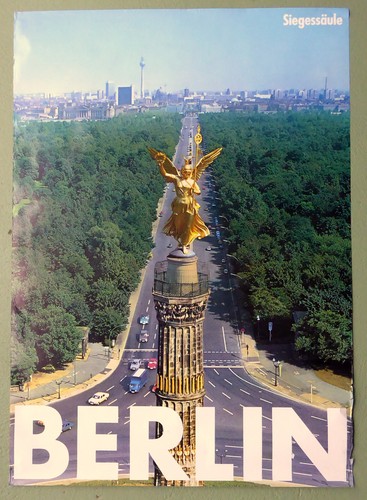 seltenes original BERLIN SIEGESSÄULE Tourismus Plakat aus den 1980er-Jahren - Bild 2 von 4