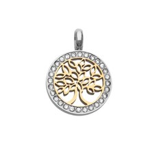 MAGNETIX - Kettenanhänger 5486 Tree of Life Bicolor (Br.22mm) Magnetschmuck
