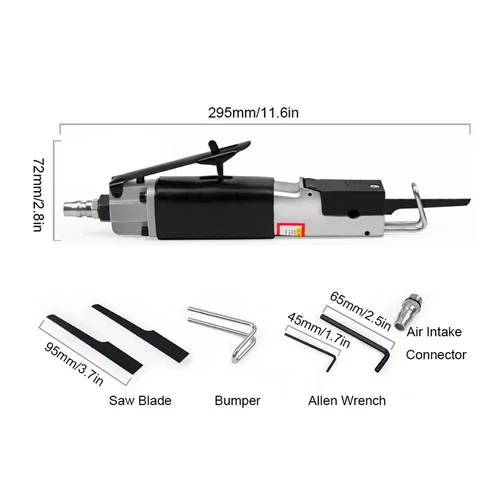 Pneumatic Reciprocating Hack Saw Air Cut Off Metal Blade Body Tool 9000bpm/min - Picture 5 of 12