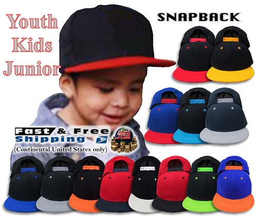 Youth Kids Flat Bill Snapback Hat Two 