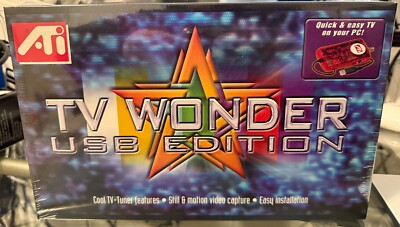 ATI TV Wonder USB Edition New Sealed: Windows  PC TV Tuner 2001