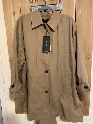 Massimo Dutti Articulo Womens Tan Rain Coat Size M NWT