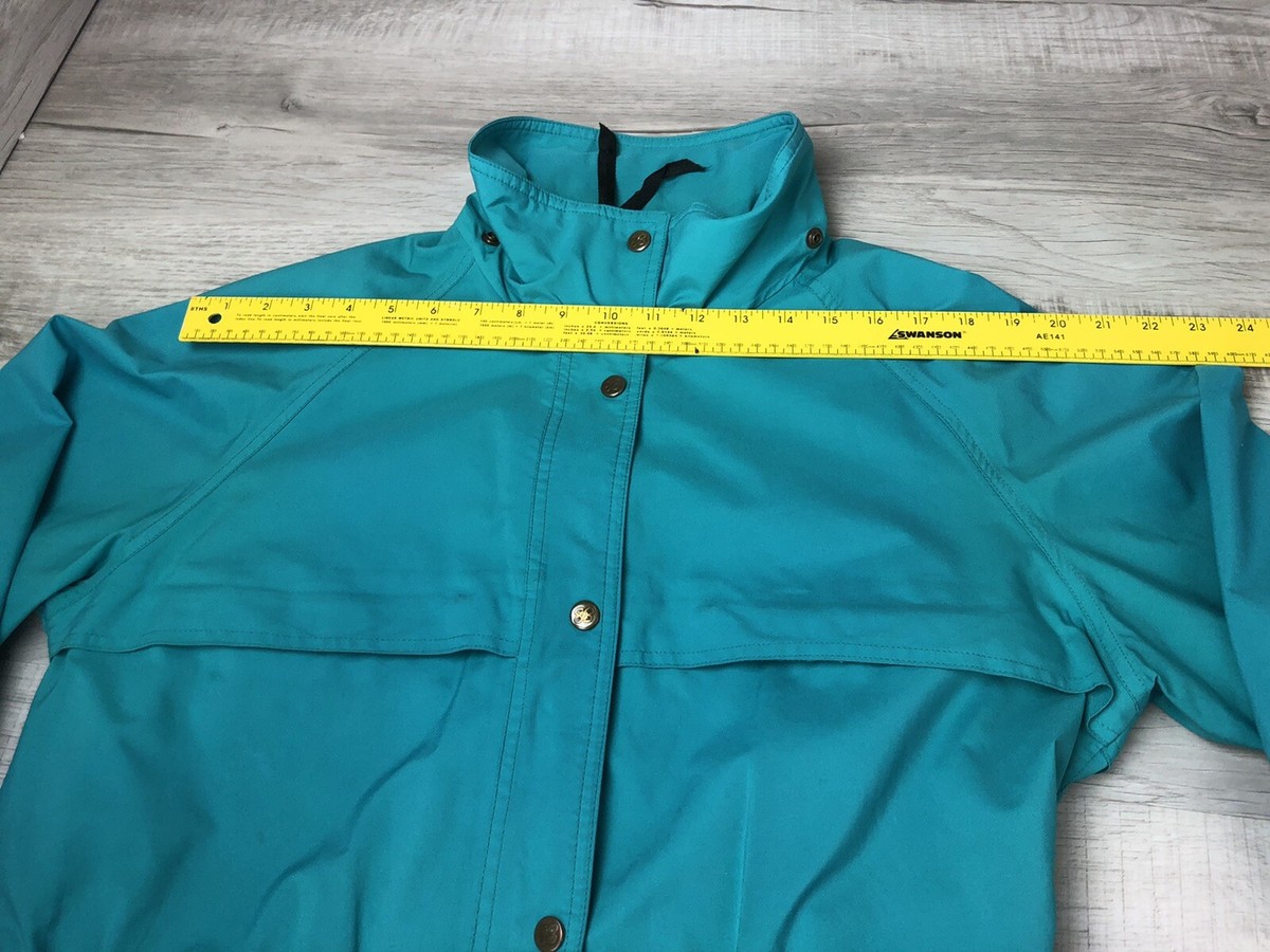 Vintage Eddie Bauer Gore-Tex Jacket Teal Turquoise 90s Coat