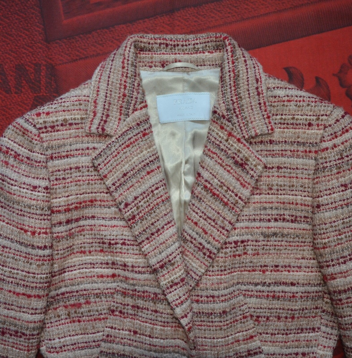 【そら】Prada Sport Tweed Jacket そら】Prada Sport Tweed Jacket Vintage Prada Luna Rossa