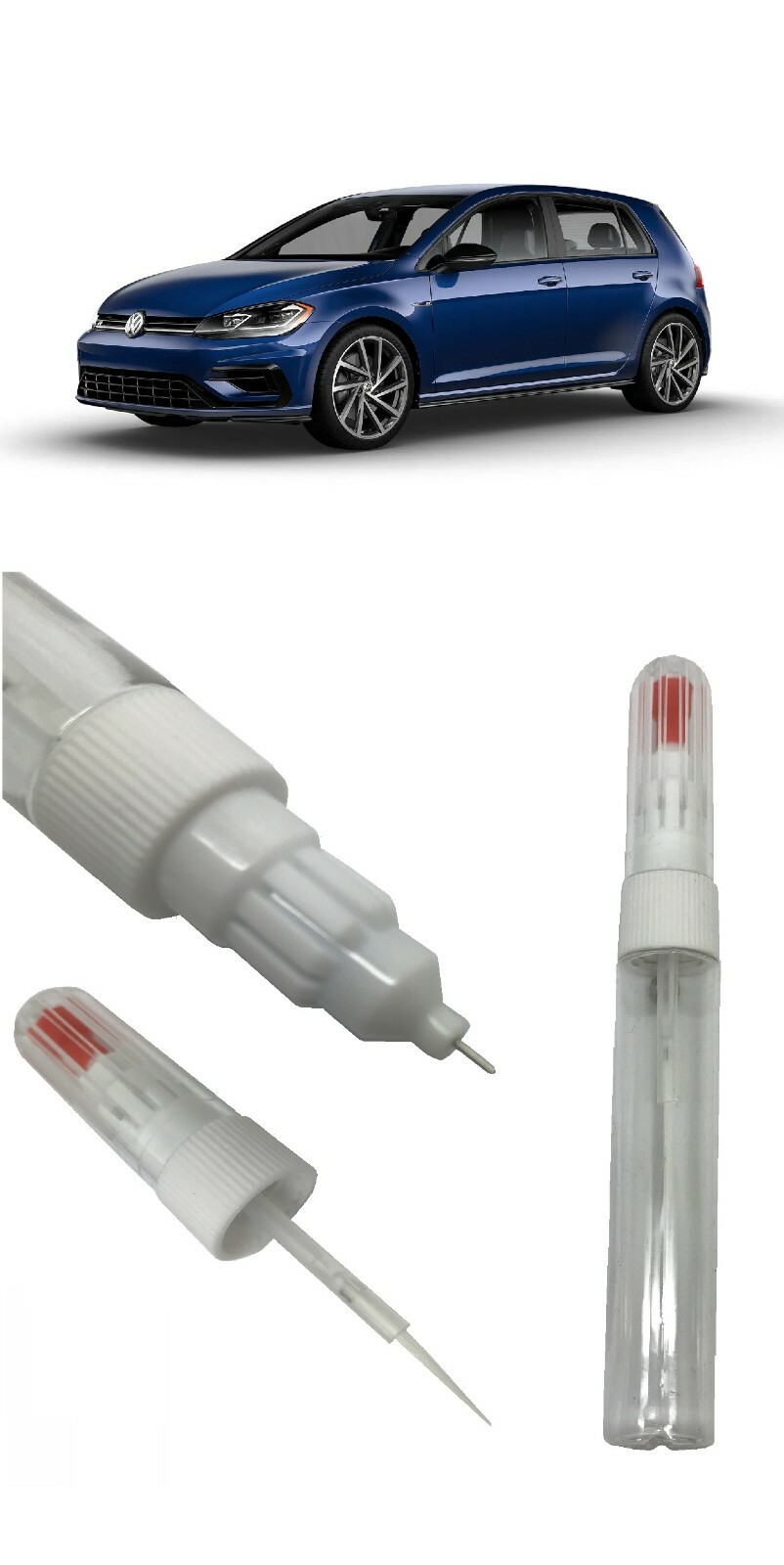 L0K1 Oryx White Touch-Up Paint Kit For Volkswagen - Scratch & Chip Repair With Paint Remover & Brushes