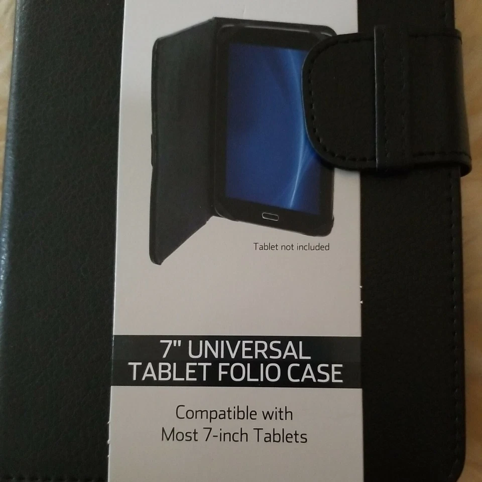 Funda Universal de Cuero Vegano para Tablet Onn Android 7.0" Foto 2 de 4