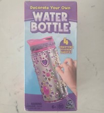 Purple Ladybug Girls Decorate Your Own Water Bottle Craft Toy Gemstone Stickers