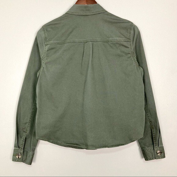 Cabi Crossroads Utility Jacket Women's Size M Button Front Boxy