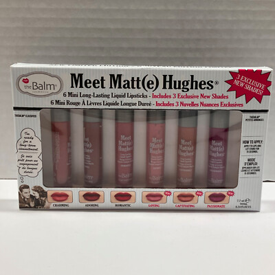 TheBalm Meet Matte Hughes Limited Edition Liquid Lipsticks NEW
