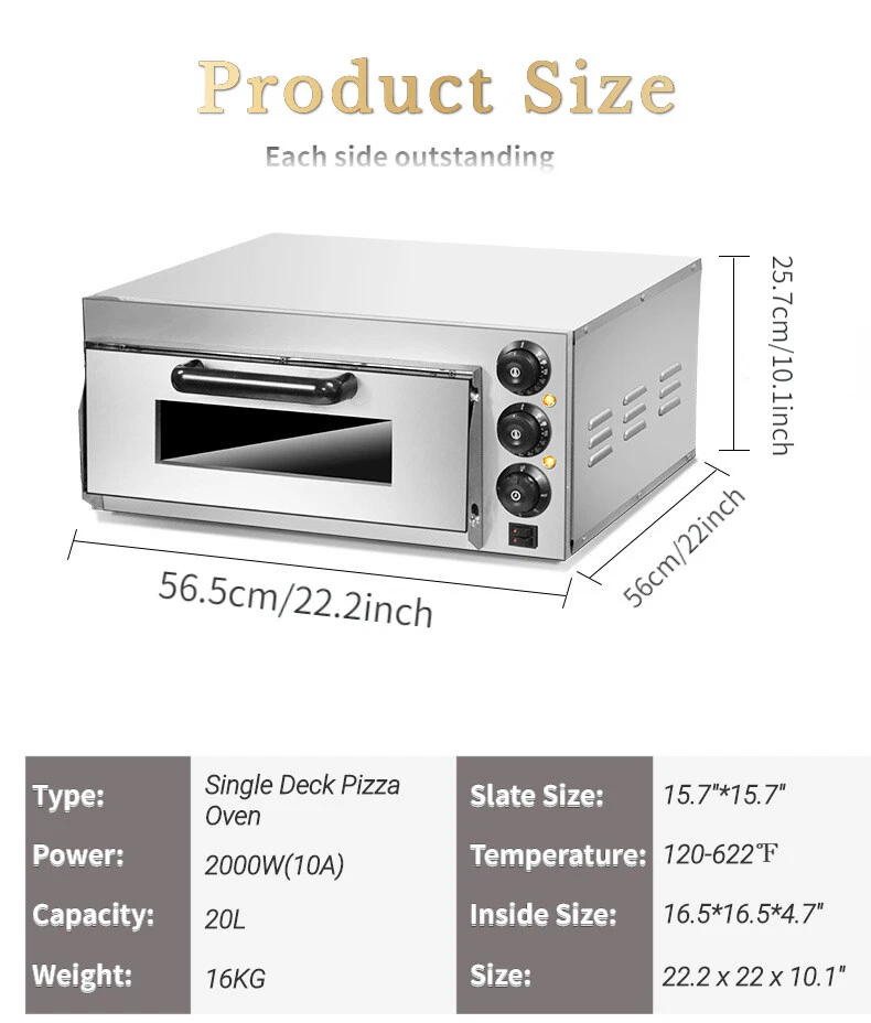 Countertop Toaster Air Fryer Oven Single-layer Pizza Electric Oven 220V New-
Opens in a new window o