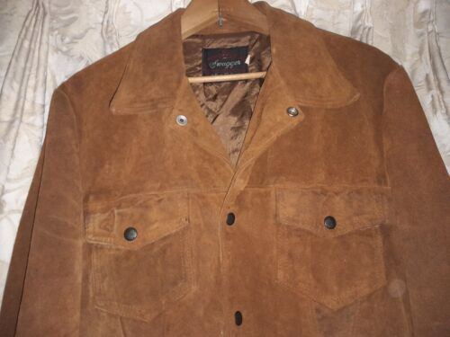 Vtg 60s 70s Suede SWAGGER LEATHER Levi Denim 3 St… - image 1