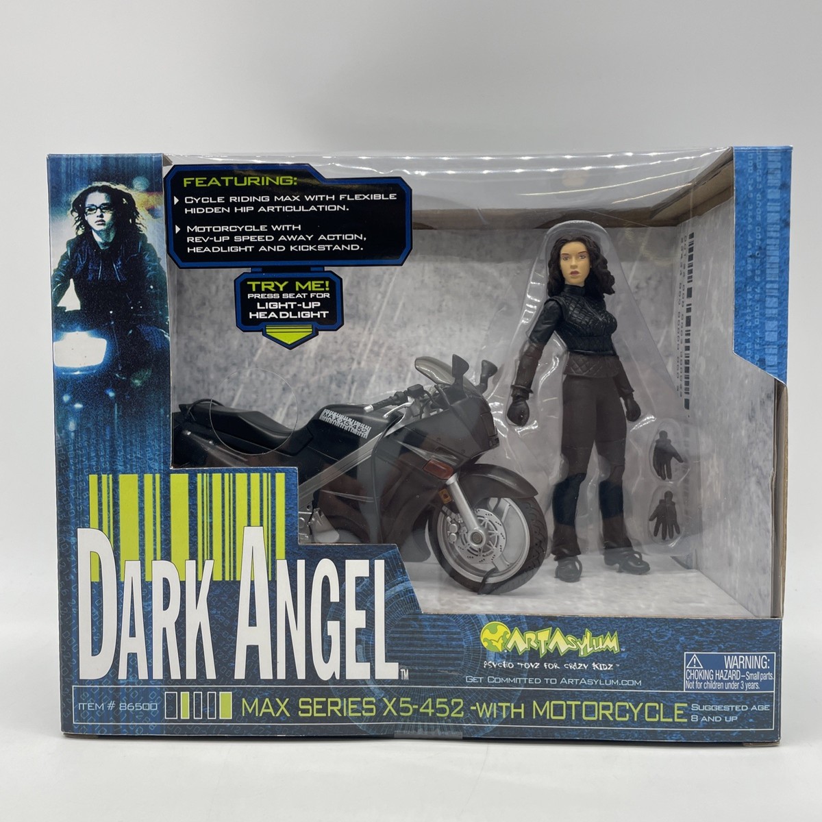 SF・ファンタジー・ホラー DARK ANGEL MAX SERIES X5-452 Dark Angel Max Series X5-452 With Motorcycle Art Asylum Jessica