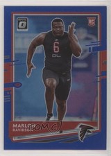2020 Panini Donruss Rookie Optic Preview Blue Prizm 10/125 Marlon Davidson 0q0