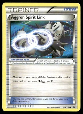 Aggron Spirit Link Uncommon 123/160 Item XY - Primal Clash 5ban Graphics NM