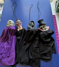 Paper Magic Group Halloween Hanging Heads Grim Reaper Dracula Zombie Skeleton
