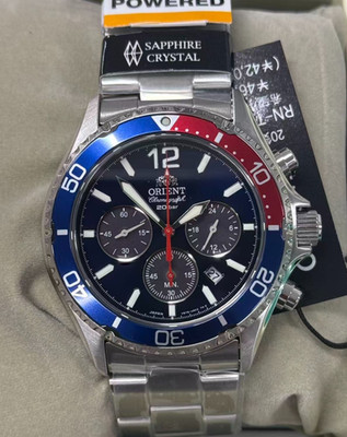 ORIENT RN-TX0201L ORIENT Men's Metal Band SPORTS Diver Design Japan Import NEW