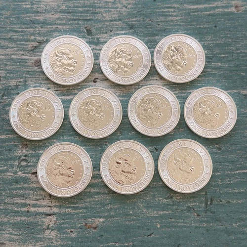 JM Bullion Buffalo 1 oz. Silver Round Lot of 10 🇺🇸