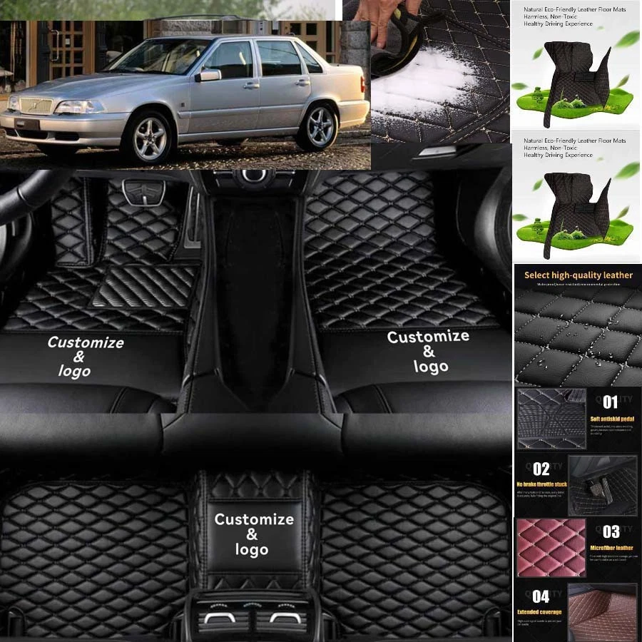 For Volvo S70 Car Floor Mats Luxury Waterproof Liners Carpets Cargo Custom Foto 4 de 4