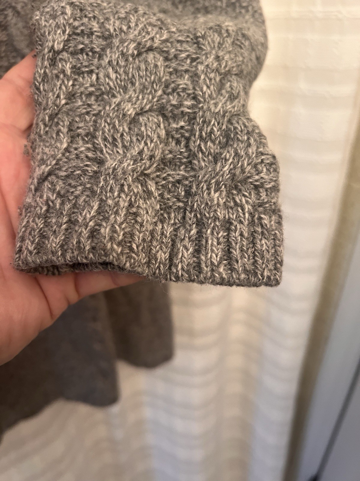 Pendleton Cable Knit Long Double Breasted Cardiga… - image 6