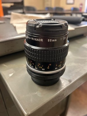 NIKON MICRO-NIKKOR 55mm f/2.8 MF Lens AIS/AI-S Mount fits FILM DIGITAL EXCELLENT
