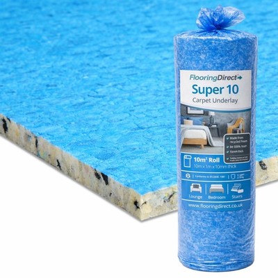 Super 10 mm PU-Schaum Teppichunterlage | Hohe Dichte | Schall- & Wärmedämmung