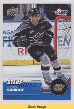 2021-22 Upper Deck CHL Stars Blue Justin Sourdif #330 READ 1d0j