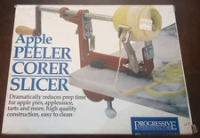 PROGRESSIVE INTERNATIONAL Apple Peeler Corer Slicer Manual GAPC 240 Red Clamp on