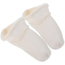 2 Pairs Warm Liner Clogs Plush Slippers House for Woman Lined Winter