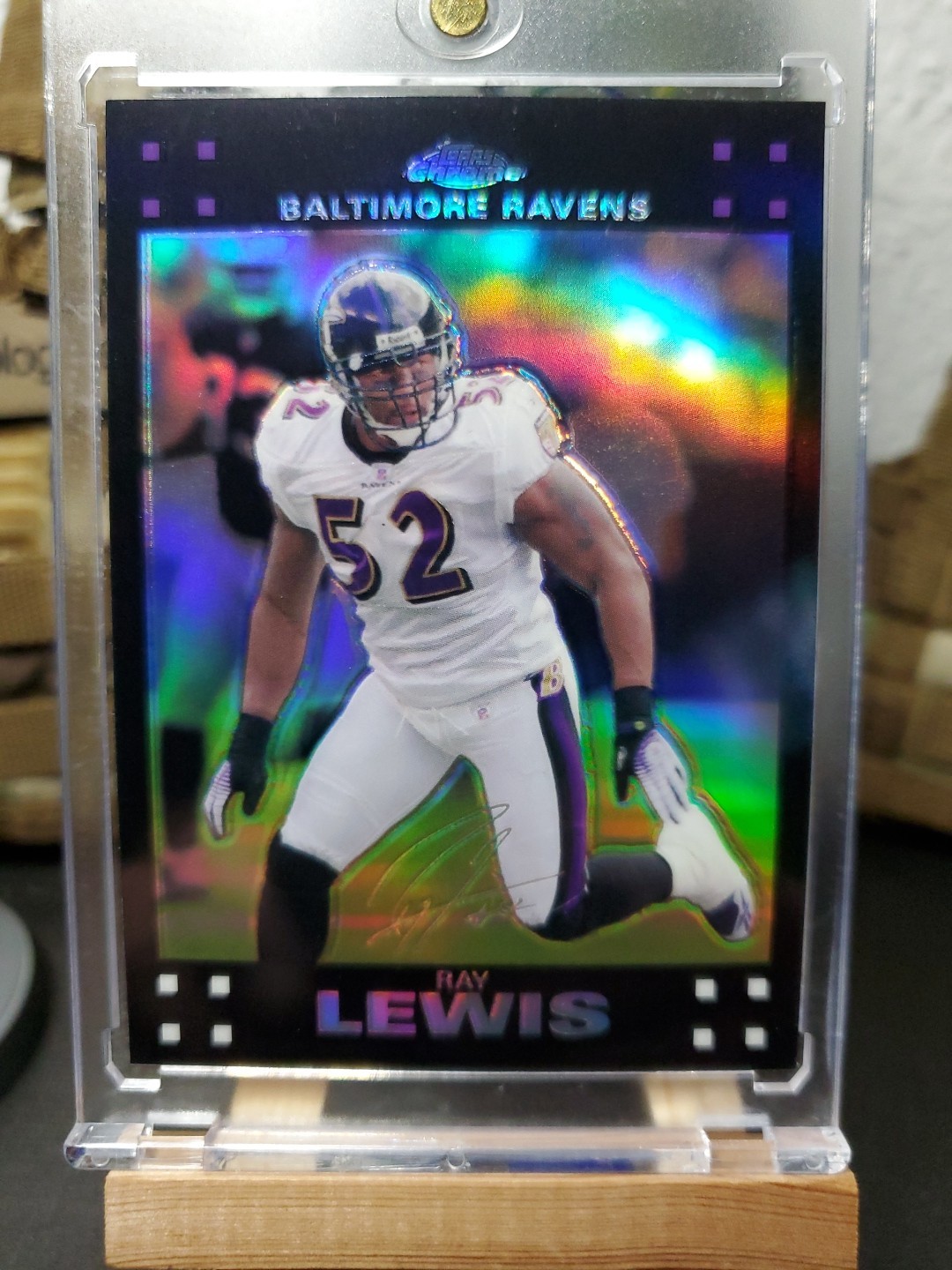 2007 Topps Chrome - Ray Lewis #TC95 Refractor