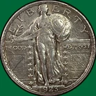 1923 Standing Liberty Quarter Almost Uncirculated AU Coin #45976
