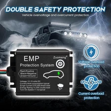Vehicle EMP Protection, 12 Volt DC for Cars and Trucks, Lightning, Solar Flare