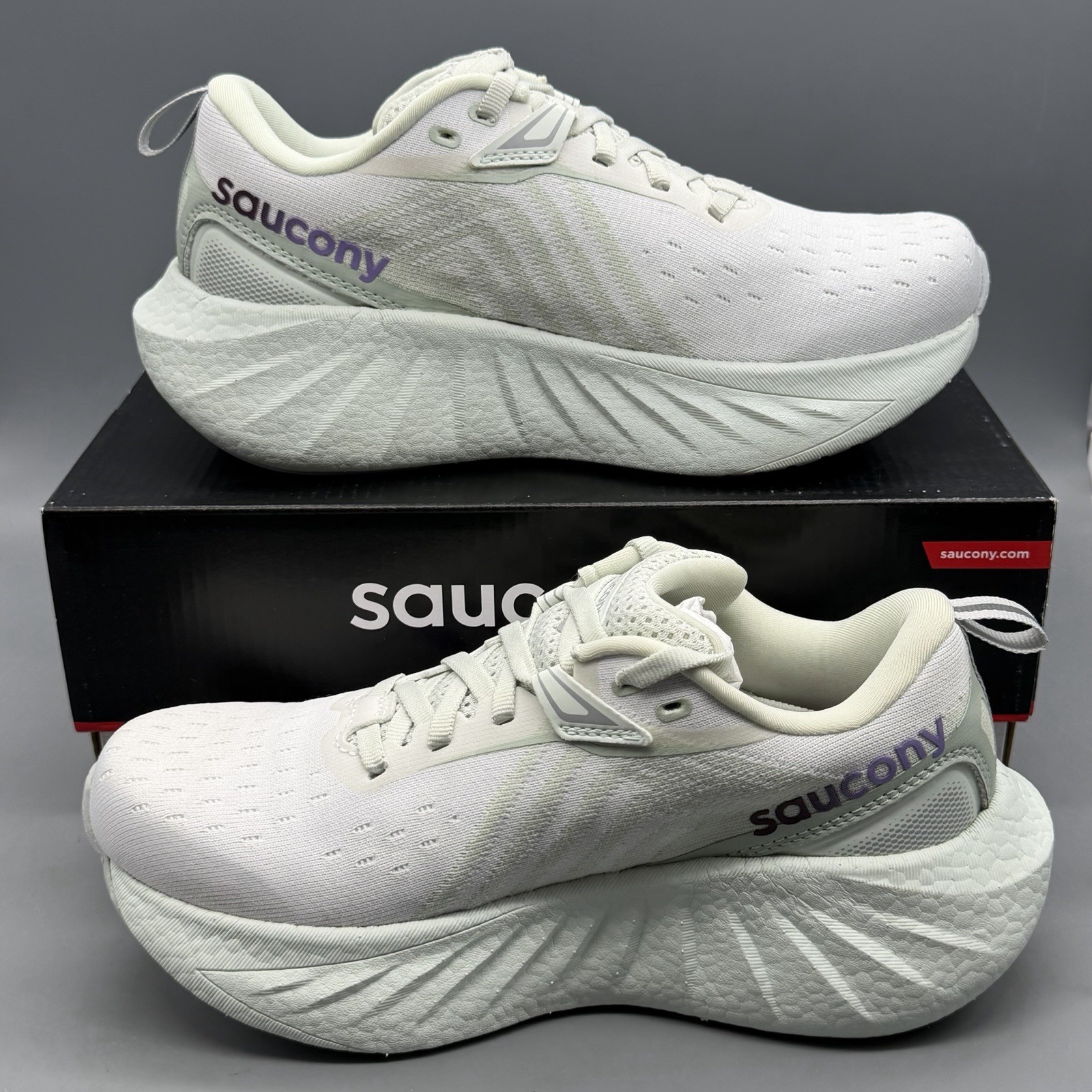 Saucony Triumph 22 Women’s 5.5 White Mint Running Shoes Training Sneakers NWB thumbnail 3