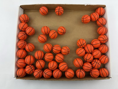 50+ PCS Basketball Stress Balls, Mini Foam Basketball 1.5 