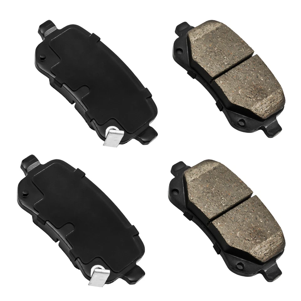 Kit de rotores de freio traseiro e pastilhas de cerâmica para 08-2011 Dodge Grand Caravan P-1326 - Imagem 4 de 4