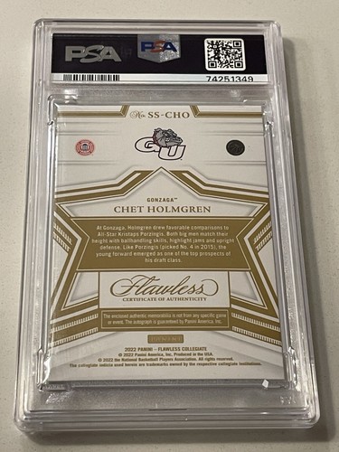 2022 flawless collegiate #sscho Holmgren star swatch sig Mt-9 Auto 10🔥12/25 - Picture 2 of 2