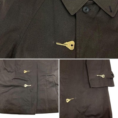 J.PRESS Brown Wool Long Balmacaan Coat Liner Included Business M