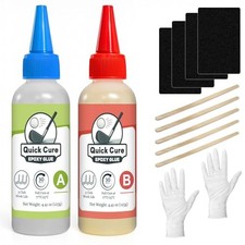 5min Golf Club Epoxy, 125+125ml Extra Strength Golf Shaft Epoxy, fast cure