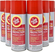 Fluid Film Rust Corrosion Protection, 11.75 Oz Aerosol Spray Pack of 6