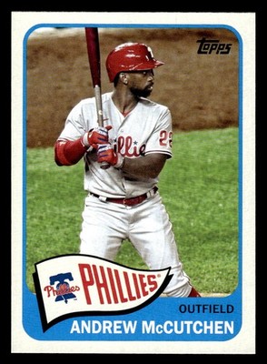 2021 Topps #T65-39 Andrew McCutchen 1965 Topps Redux Card Philadelphia Phillies