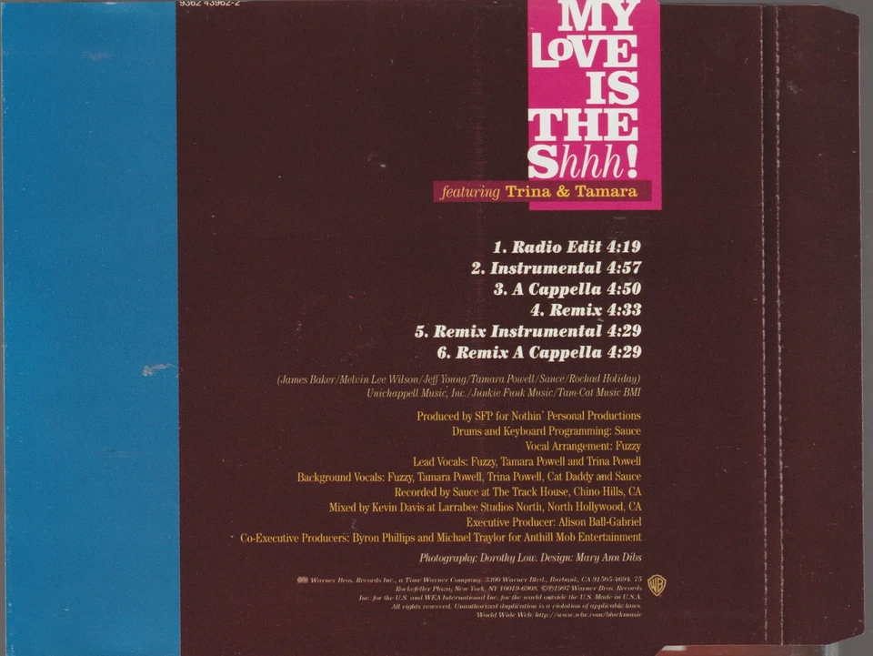 Somethin' for the Peolpe (SFP) - My Love Is The Shhh! (6 Track Maxi CD, 1997) - Bild 3 von 3