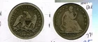 1853 P LIBERTY SEATED SILVER HALF DOLLAR VG 7764T