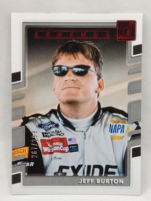 2018 Panini Donruss NASCAR Legends Red Foil 267/299 Jeff Burton #169 Racing Card