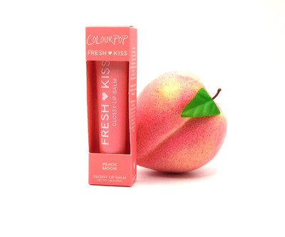 Colourpop Fresh Kiss Peptide Glossy Lip Balm in PEACH MOCHI (Pearl) 14.g NIB