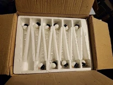 Vintage 11 Snowman Head Twist Icicle Christmas Tree Ornament 5.5” Blown Glass