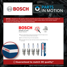 Spark Plugs Set 4x fits AUDI A5 8F, 8T3, 8TA 1.8 2.0 3.0 07 to 17 Genuine Bosch