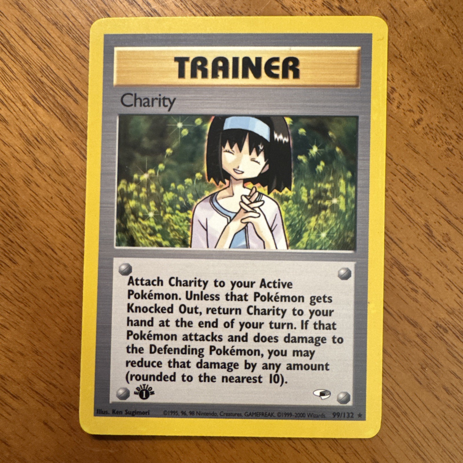 Nm Charity 99/132 Rare Gym Heroes Pokemon 1st Edition NM
