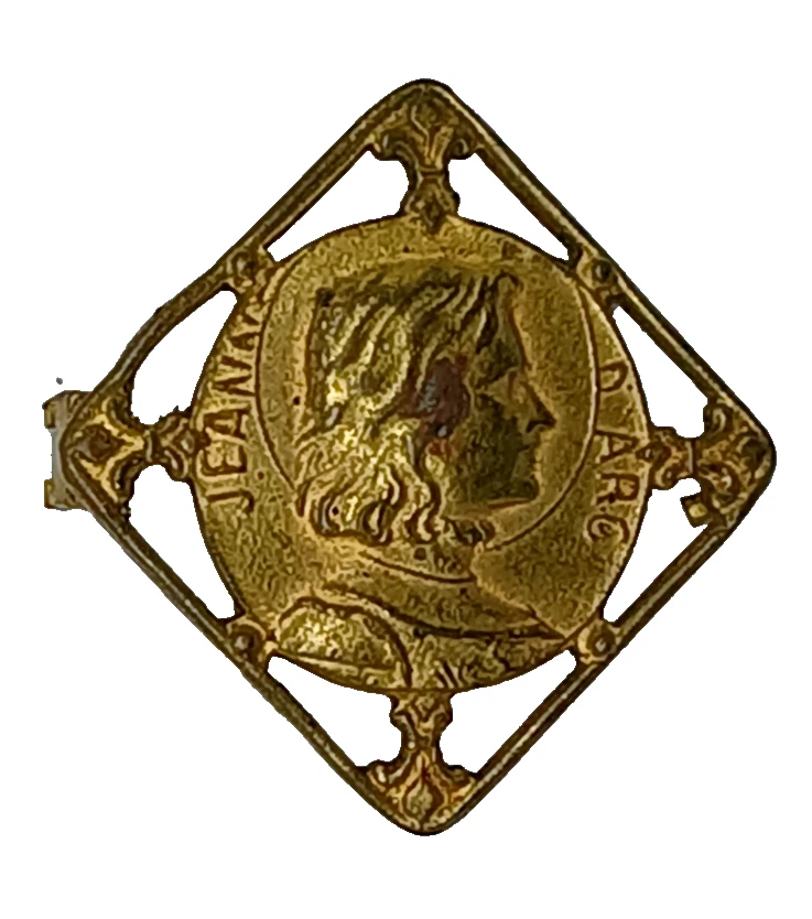 Broche Ancienne Jeanne D'Arc Début 1900 - Pièce Vintage De Collection