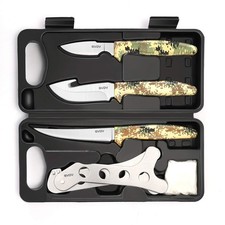 Hunting Knife Set - Deer Field Dressing Kit, Game Processor Set With Gut Hook...