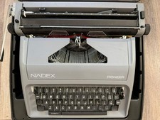 Nadex Pioneer portable typewriter Gray (case) untested thumbnail