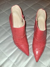 Zara  shoe boot red Size 6.5  (size 40)